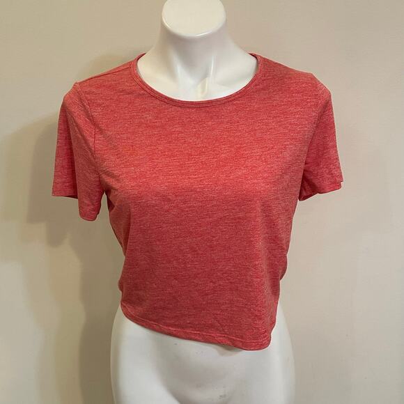 Fabletics Open Back Cropped Work Out Tee sz L - Picture 5 of 5